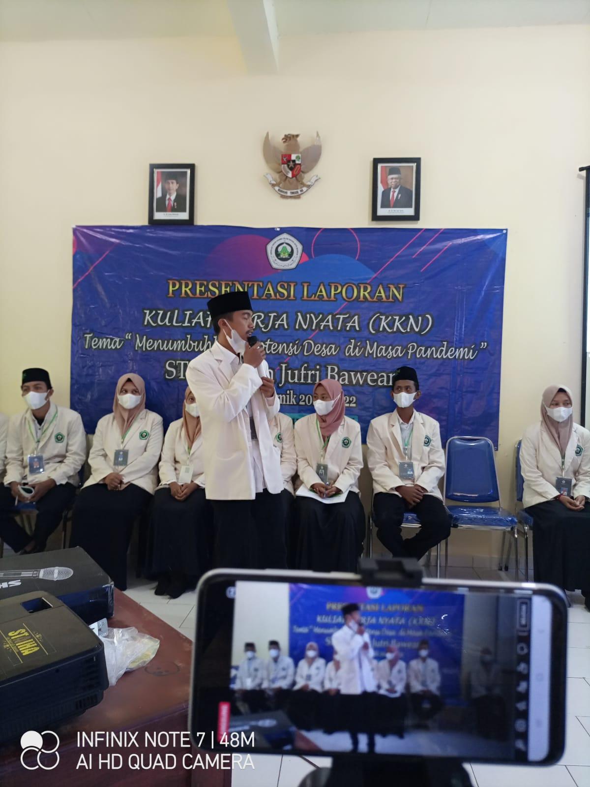 Presentasi Laporan Mahasiswa KKN  Mandiri 2021
